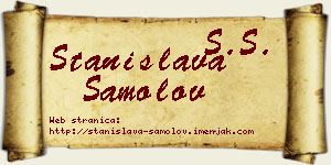 Stanislava Samolov vizit kartica